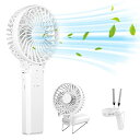 携帯扇風機 Fohil 最新改良 モデルハンディ扇風機 USB充電 手持ち式 5200mAhモバイルバッテリー 6枚羽根 6段風量調節 最大28時間動作 静音 持ち運びに便利 熱中症 暑さ対策 オフィス スポーツ観