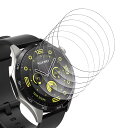 Bigqin HUAWEI Watch GT 4 46mm 対応 強化ガラスフィルム【6枚セット】9H硬度 耐衝撃 高感度タッチ 自動吸着 気泡ゼロ 高透過率 HUAWEI Watch GT 4 46mm 適用 保護フィルム(2)