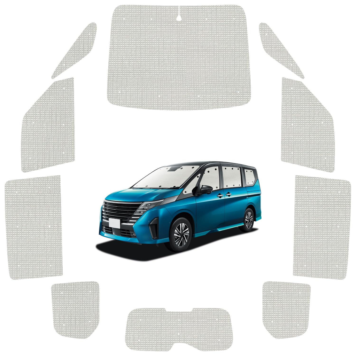 atmys サンシェード クラフト シェード 車 新型 セレナ C28 系 専用 カーテン 車中泊 グッズ 対応 『09s-b028-sa』