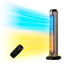 【2024冬新モデル】セラミックヒーター 速暖ヒーター【2秒で暖まる ECO省エネ 冷暖兼用 左右100°首振り】2~12Hタイマー機能 リモコン付 1900W 節電対策 8-15畳 転倒自動OFF 過熱保護 足元暖房 低騒