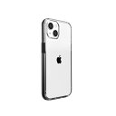motomo iPhone 14 ケース INO Achrome Shield Case [ クリア ソフトケース アルミニウムボタンカバー 密着痕防止 TPU...