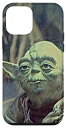 iPhone 12 mini スターウォーズ ヨーダ 顔 イラスト セージグリーン スマホケース
