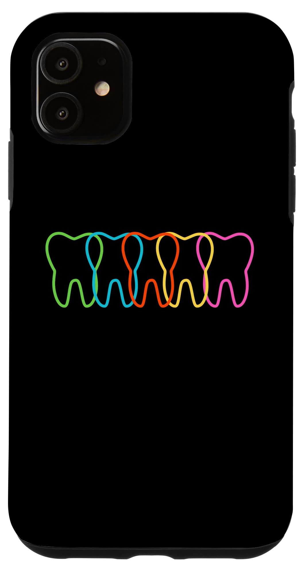iPhone 11 Dental Squad Dentist Students Teeth Rainbow Tooth Assistant スマホケース