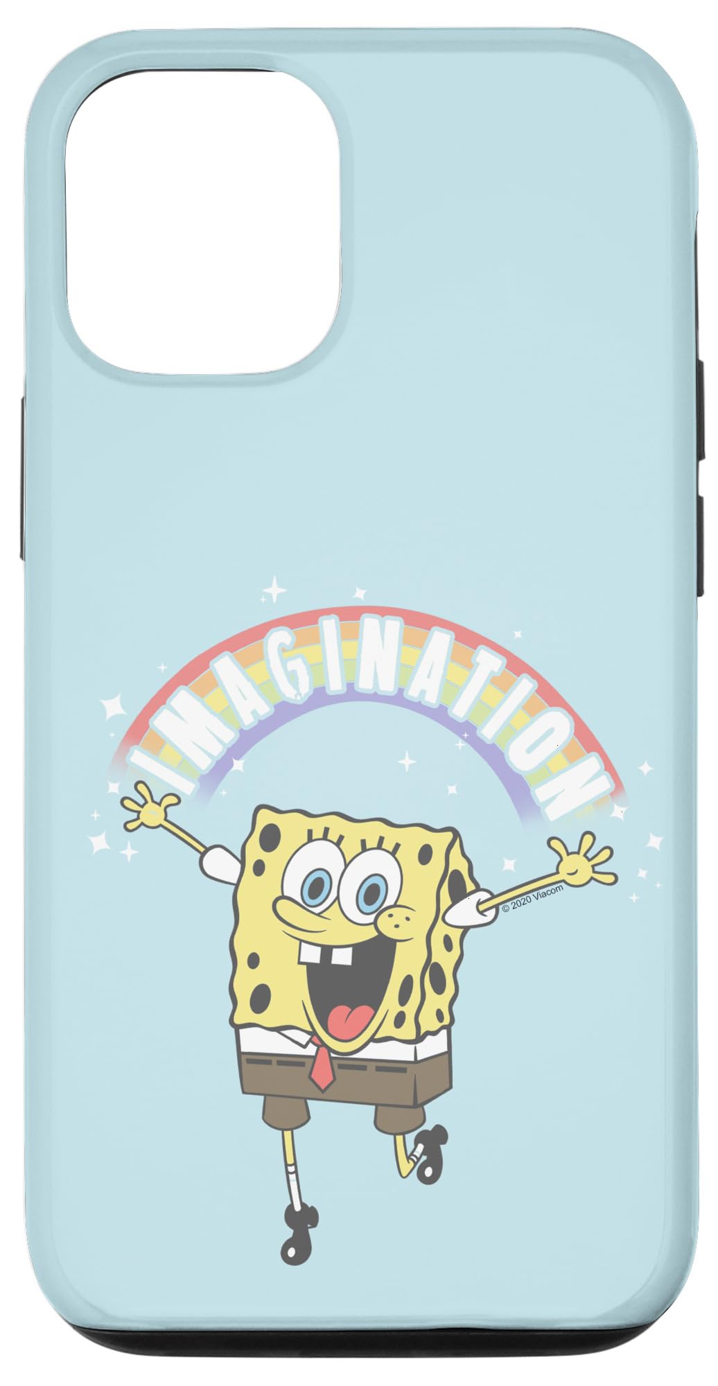 iPhone 14 スポンジボブ スクエアパンツ レインボー イマジネーション スマホケース
