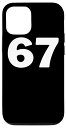 iPhone 12/12 Pro Number 67 Tシャツ、# Sixty-Seven ジャージ スポーツ 誕生日 スマホケース
