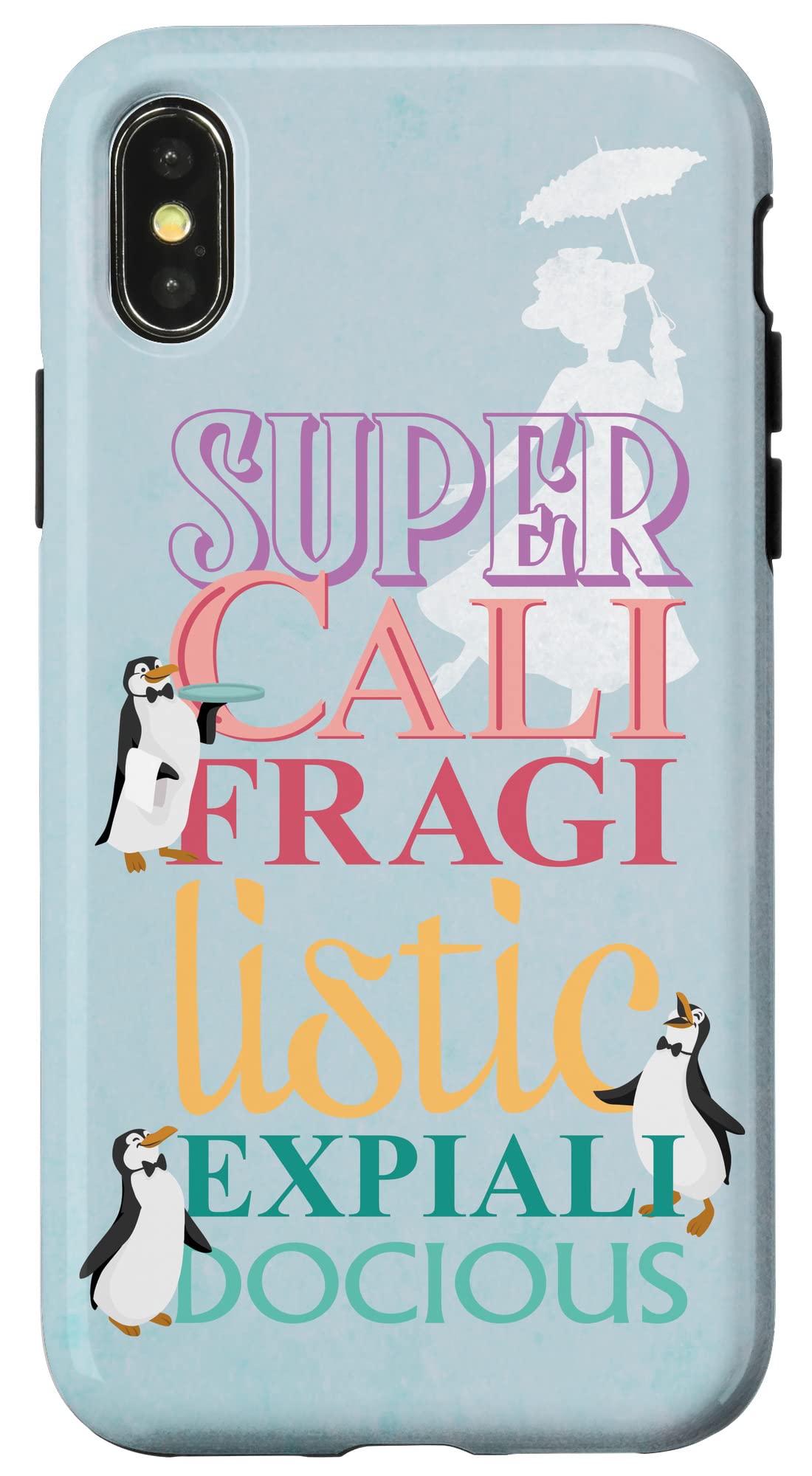 iPhone X/XS ディズニー メアリー・ポピンズ スーパーカリフラジリスティックエキスパアリドシス スマホケース