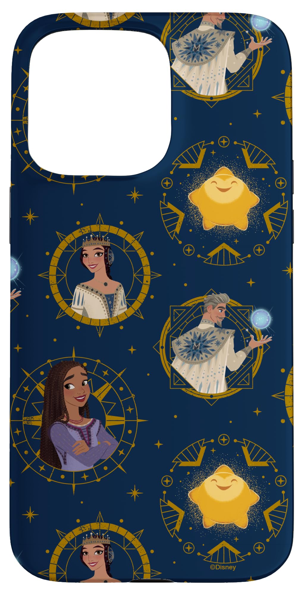 iPhone 15 Pro Max ディズニー　ウィッシュ　 アーシャ　スター　マグニフィコ王とアマヤ王妃 スマホケース