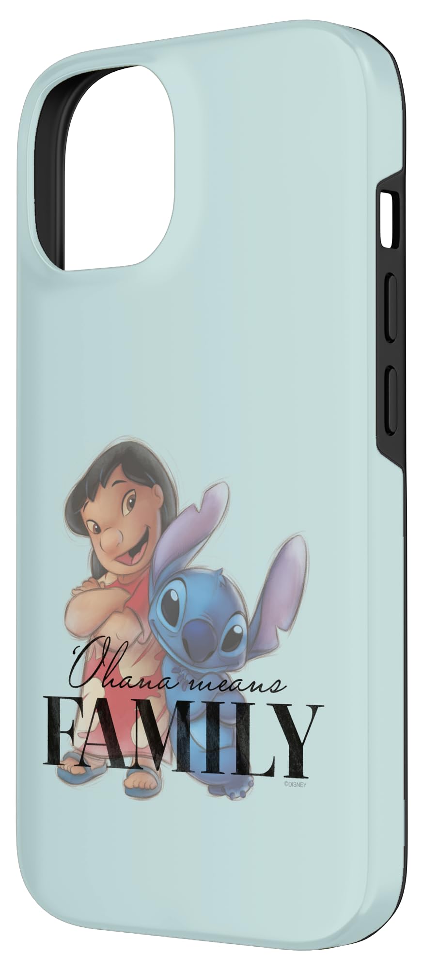 iPhone 14 ディズニー 100周年 リロ&スティッチ D100 Quote 'Ohana スマホケース