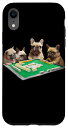 iPhone XR フレンチブルドッグ 犬 麻雀 面白いtシャツ メンズ おもしろ 面白い 服 おもしろグッズ プレゼント ネタ 雀士 スマホケース