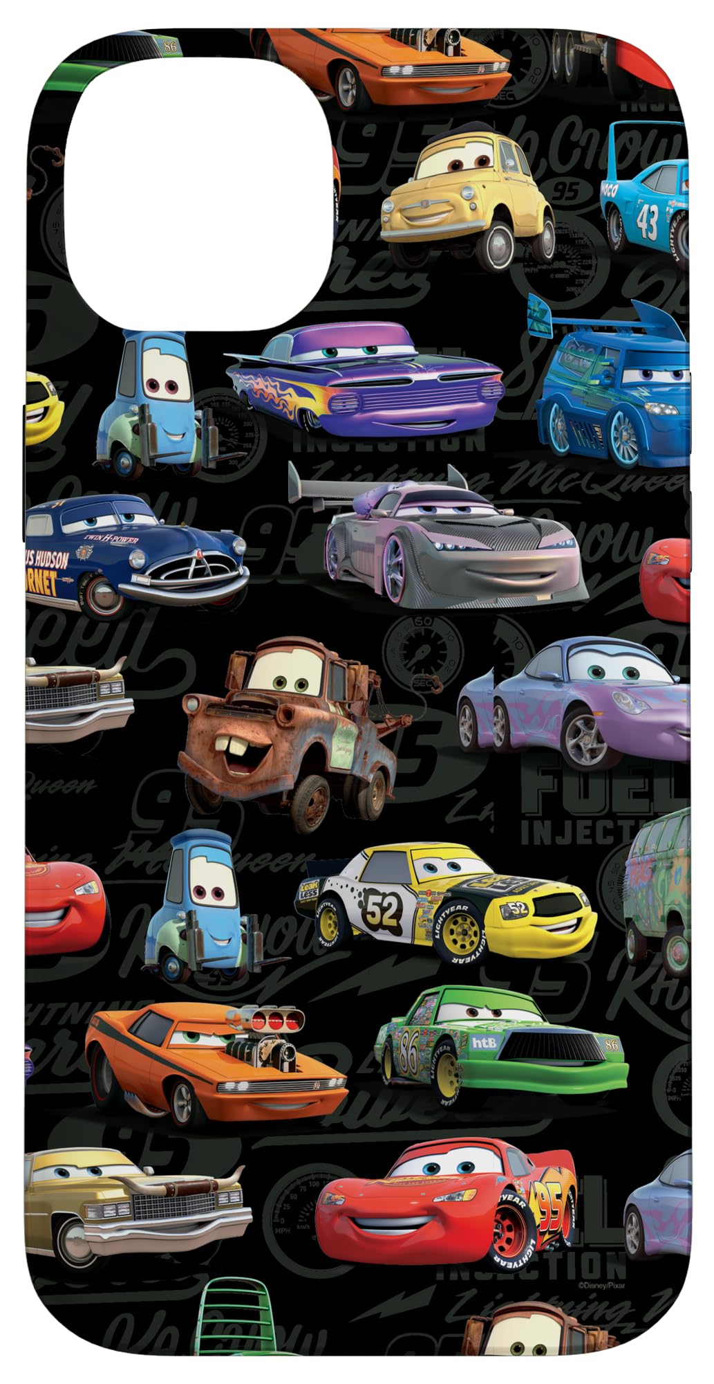 iPhone 14 Plus ディズニー PIXAR カーズ 柄プリント スマホケース