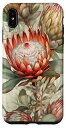 iPhone XS Max プロテアフラワー ボタニカルアート スマホケース