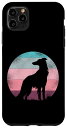 iPhone 11 Pro Max レトロなヴィンテージデザインボルゾイドッグ スマホケース