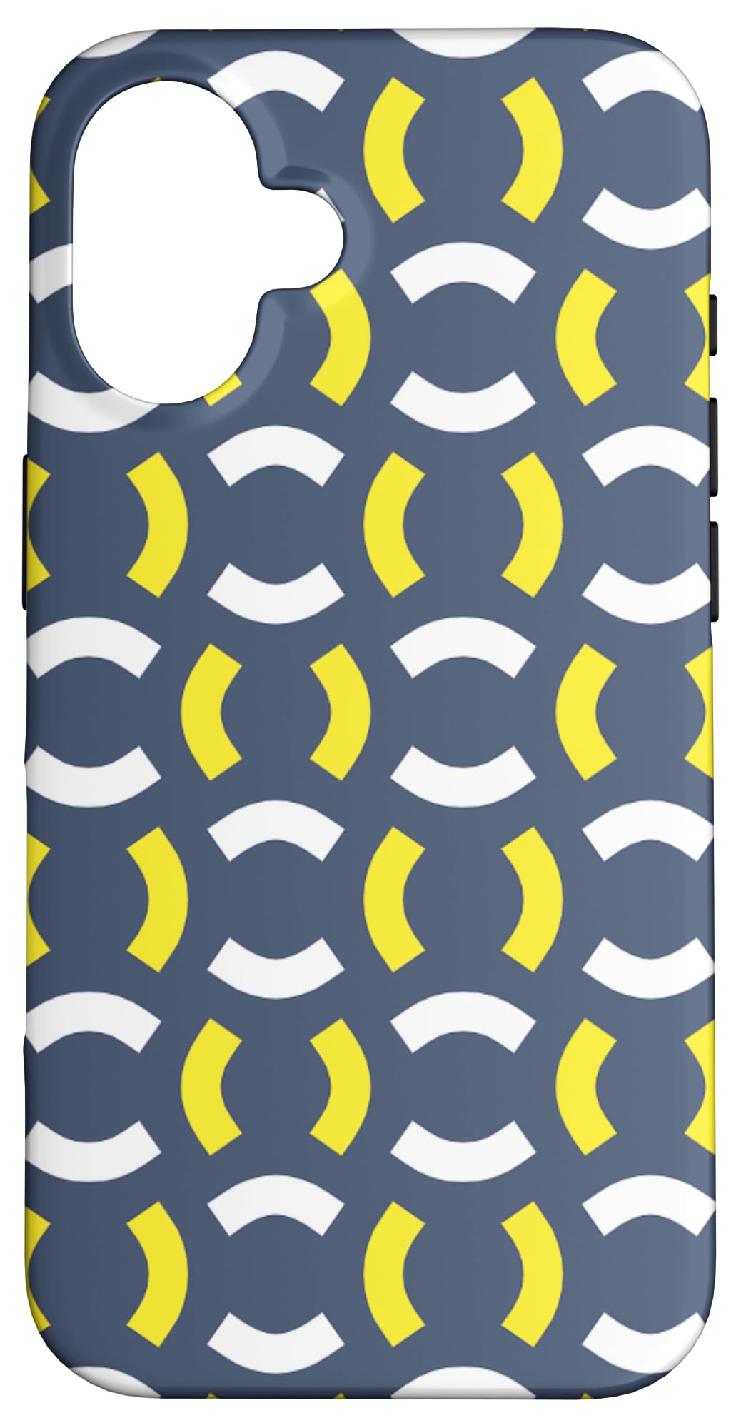 WES STORE㤨iPhone 16 Slate Gray Yellow Crescent Geometric Abstract Arc Pattern ޥۥפβǤʤ5,187ߤˤʤޤ