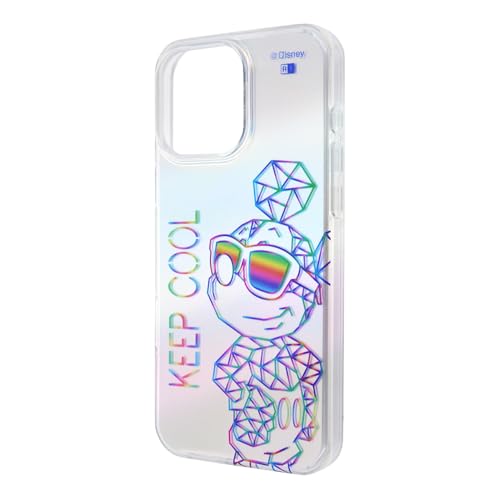イングレム iPhone 16 Pro Max (2024年発売モデル) ケース ディズニー ぴかてる 衝撃吸収 バンパー TPUソフトケース ミッキーマウス×ポリゴン風 アイフォン16 スマホケース スマートフォンケース IN