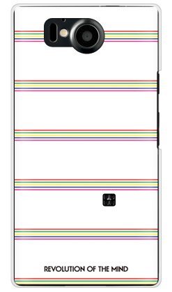 SECOND SKIN Multi border ホワイト (クリア) design by ROTM/for AQUOS PHONE Xx 106SH/SoftBank SSHA16-PCCL-202-Y394