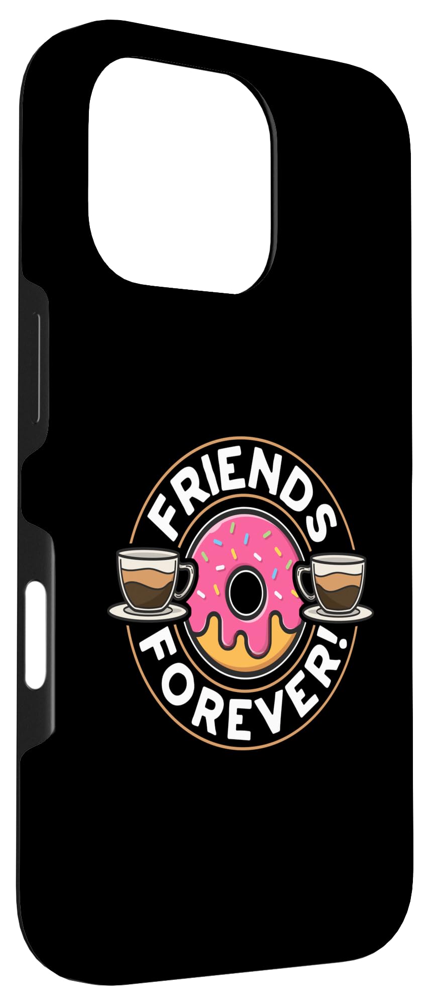 iPhone 16 Pro Friends Forever Bakers ペストリー生地 スイートコーヒー&ドーナツ スマホケース