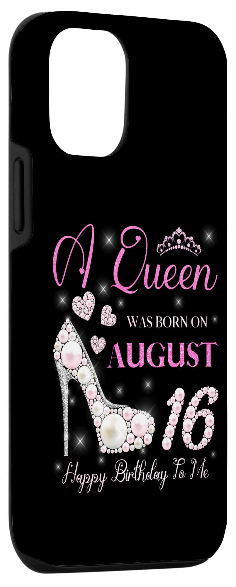 iPhone 12/12 Pro A Queen Was Born On August 16 Happy Birthday To Me パーティー スマホケース