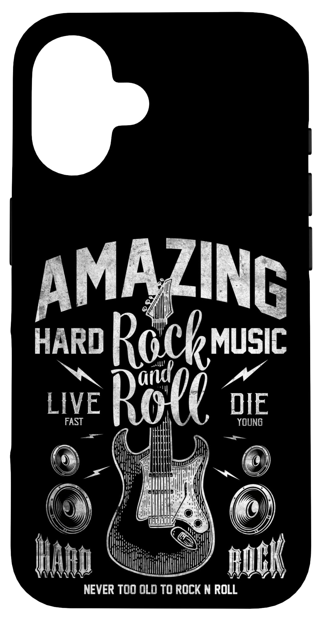 iPhone 16 Retro Rock n' Roll, I Love Rock Music, Rock &Roll Skull ���ޥۥ�����