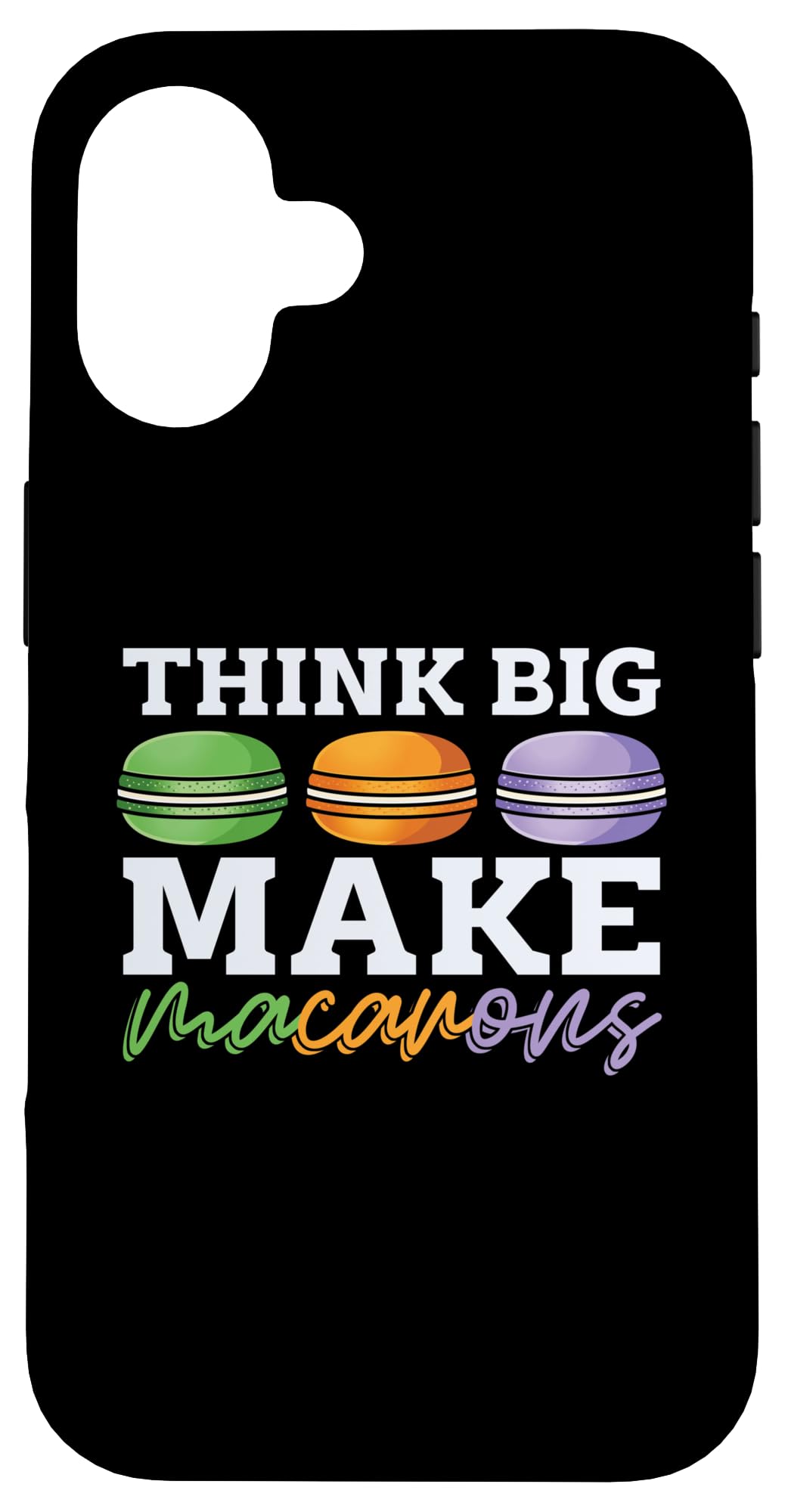 iPhone 16 Think Big Make マカロン パリジャン ラブ ベイカー 恋人 マカロン スマホケース