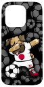 iPhone 15 Pro Dabbing パグ ジャパン サッカー ファン ジャージ 日本サッカー スポーツ スマホケース