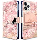 iitrust Galaxy S21 plus 5G ケース 手帳型 ギャラクシー S21 plus 5G カバー スマホケース 合皮レザー カードホルダー おしゃれ かわいい 耐衝撃 花柄 人気 純正 桜と猫 フラワー シンプル アニマル