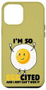 iPhone 15 Plus I'm So Egg Cited Ca n't Hide It Shirt Egg Gift スマホケース
