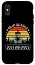 iPhone X/XS No Little Balls Just Big Discs おもしろディスク ゴルフ レトロ スマホケース(2)