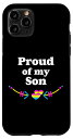 iPhone 11 Pro プライド・オブ・マイ・ソン・パンセクシャル LGBTQ パン・プライド・ダッド・ファミリー スマホケース