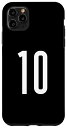 iPhone 11 Pro Max All Sports Fan フェイバリット ホワイト ナンバー#10 ジャージ スマホケース
