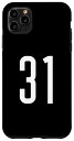 iPhone 11 Pro Max All Sports Fan フェイバリット ホワイト ナンバー#31 ジャージ スマホケース