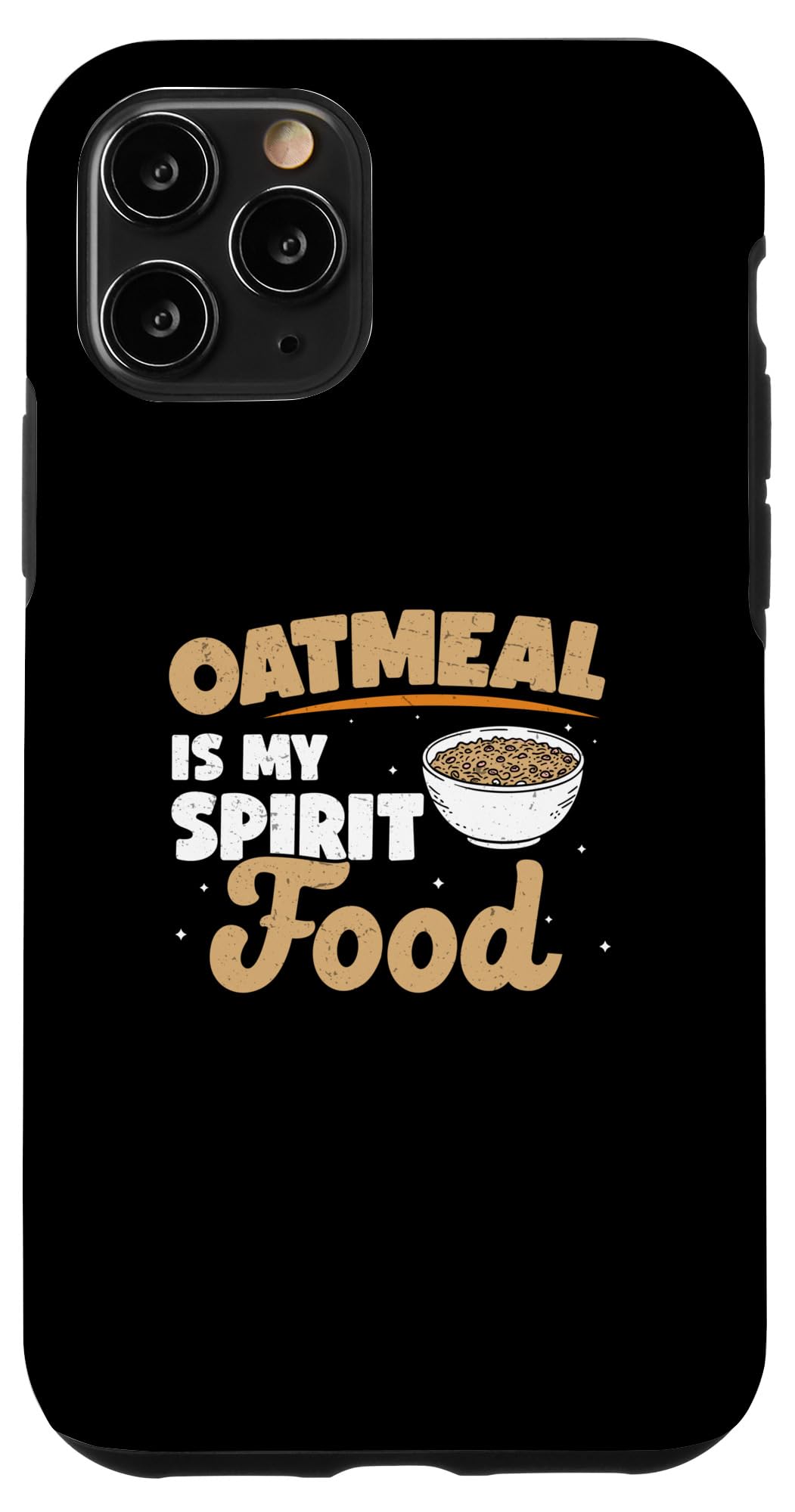 iPhone 11 Pro オートミールは私のスピリットフード面白い朝食シリアル愛好家 スマホケース