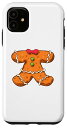 iPhone 11 ジンジャーブレッドマン ボディコスチューム クリスマス Xmas アート スマホケース