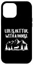 iPhone 14 Plus Life is Better With a Moose シャツ レディース メンズ おもしろ ヘラジカ ギフト スマホケース