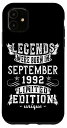 iPhone 11 誕生日 September 1992 年限定ギフト中古グランジヴィンテージ Limited Edition Legend スマホケース