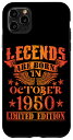 iPhone 11 Pro Max 誕生日 October 1950 年限定ギフト中古グランジヴィンテージ Limited 9月 Edition スマホケース