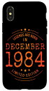iPhone X/XS 誕生日 December 1984 年限定ギフト中古グランジヴィンテージ Limited 9月 Edition スマホケース
