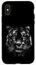 iPhone X/XS Vintage Tiger Face - Wild Cat Lover - Tiger Head スマホケース