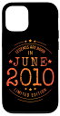 iPhone 12/12 Pro 誕生日 June 2010 年限定ギフト中古グランジヴィンテージ Limited Edition Legend スマホケース