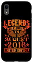 iPhone XR 誕生日 August 2016 年限定ギフト中古グランジヴィンテージ Limited Edition Legend スマホケース