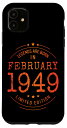 iPhone 11 誕生日 February 1949 年限定ギフト中古グランジヴィンテージ Limited 9月 Edition スマホケース