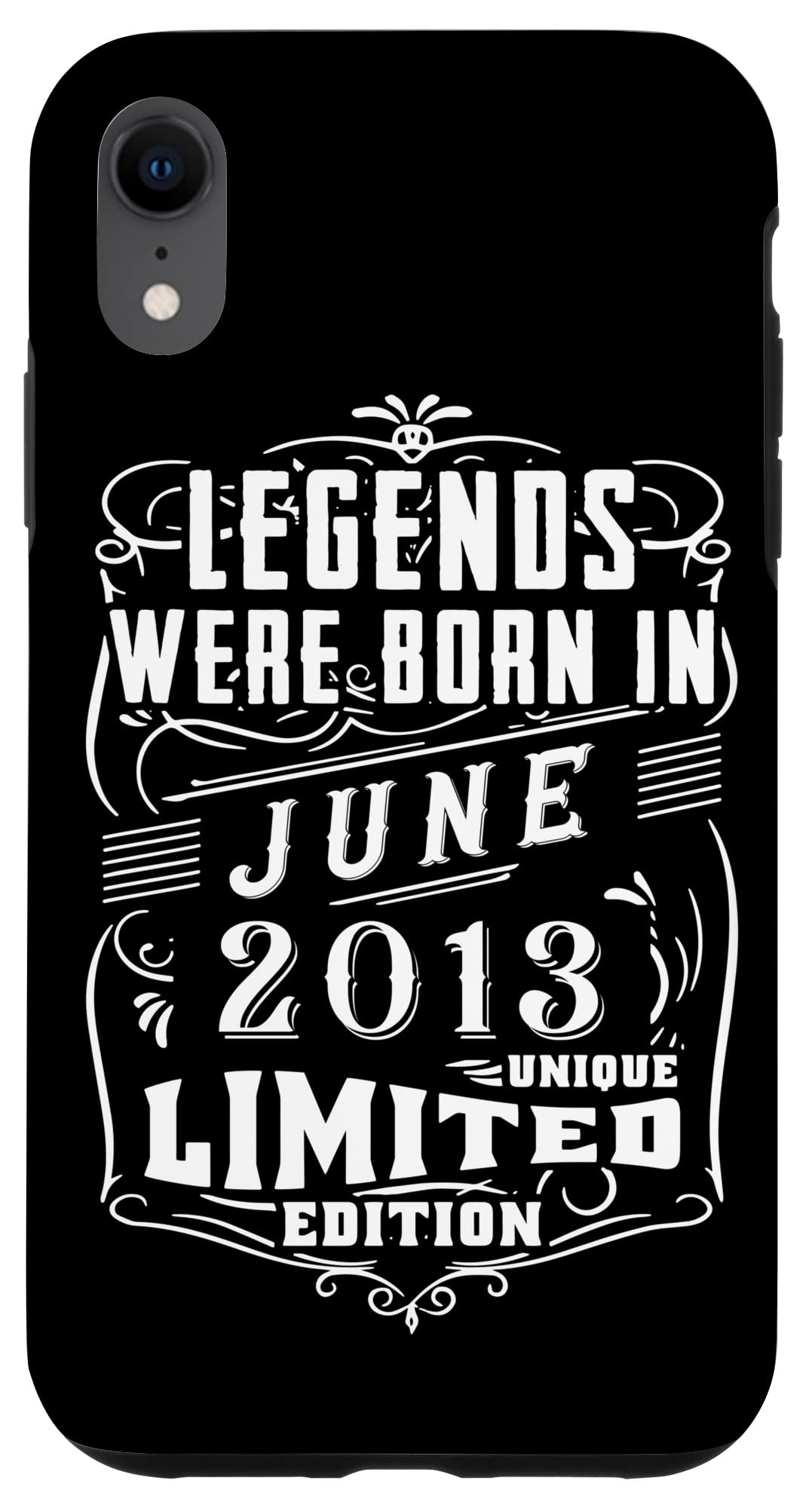 iPhone XR 誕生日 June 2013 年限定ギフト中古グランジヴィンテージ Limited Edition Legend スマホケース