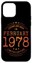iPhone 12 mini 誕生日 February 1978 年限定ギフト中古グランジヴィンテージ Limited 9月 Edition スマホケース(2)