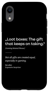 iPhone XR Gaming Definition ゲーマー 戦利品ボックス コンソールゲーム PCゲーム スマホケース