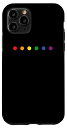 iPhone 11 Pro LGBT ゲイプライドレインボーポルカドット 6色 スマホケース