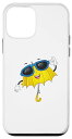 iPhone 12 mini Happy Cool イエロー傘とサングラス メンズ レディース キッズ スマホケース