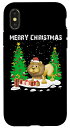 iPhone X/XS Merry Christmas Shirts For Women Xmas Santa Claus Lion Lover スマホケース