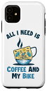 iPhone 11 Coffee and my Bike 自転車 自転車 サイクリング 自転車 スマホケース