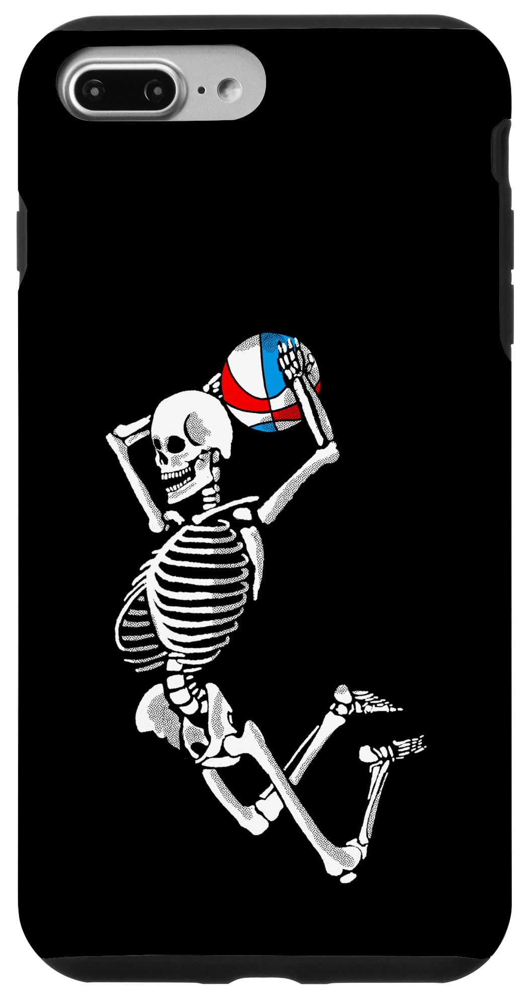 iPhone 7 Plus/8 Plus デッドバラースケルトンダンクバスケットボールスラムダンクデザイン スマホケース