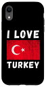 iPhone XR I Love Turkey ビンテージ トルコ トルコ 家族 旅行 お土産 スマホケース