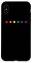 iPhone XS Max LGBT ゲイプライドレインボーポルカドット 6色 スマホケース